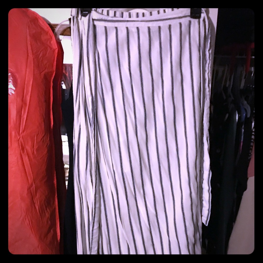 Beach style maxi wrap skirt